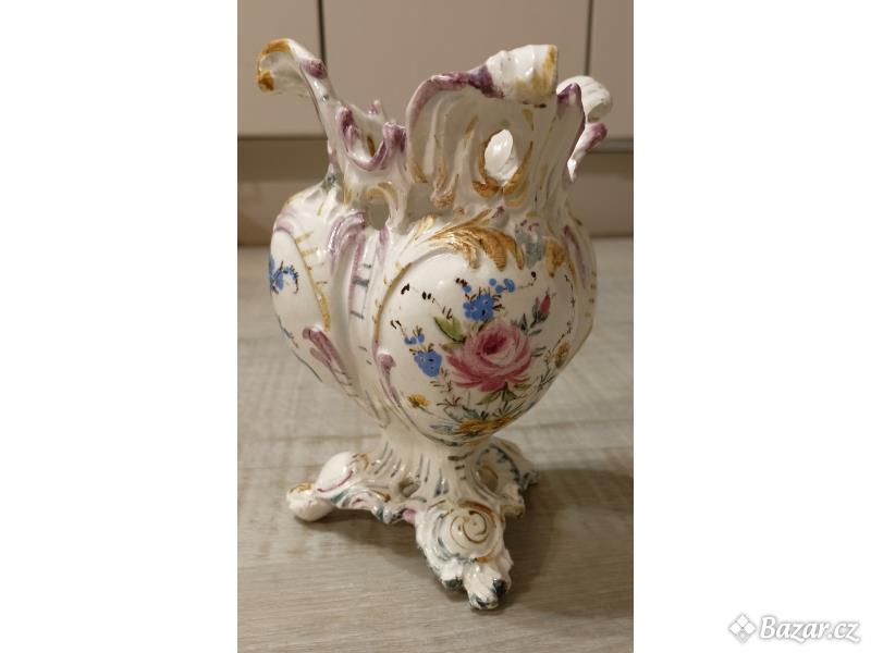 Váza keramická ručně malovaná
