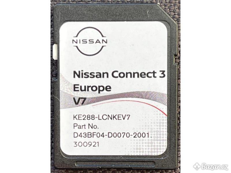 Aktualne mapy SD karta Nissan connect 3 - Europa V7 2022