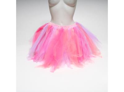 Růžová mini sukně z tylu FEOYA 