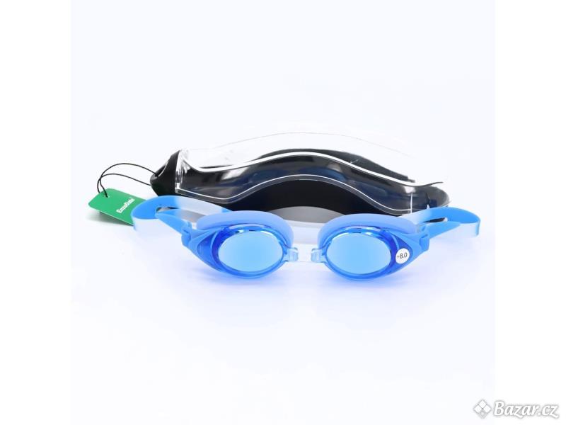 Plavecké brýle EnzoDate 9300-T + 8.00 modré