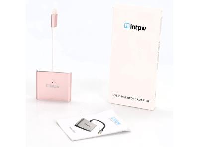 USB HUB Intpw ID505-Pink 3 v 1