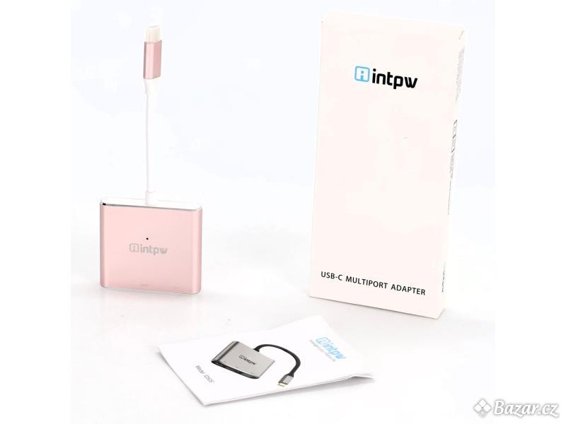 USB HUB Intpw ID505-Pink 3 v 1