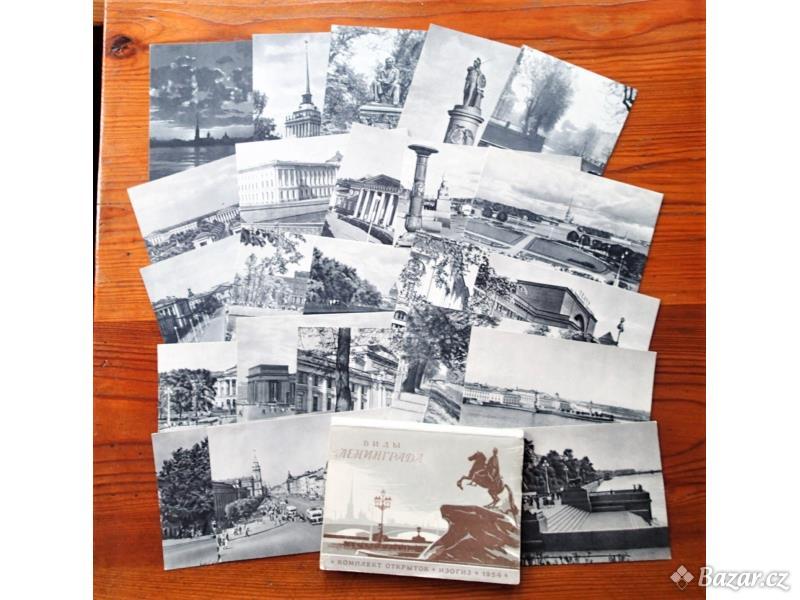 Prodám sadu nepoužitých pohlednic Leningradu