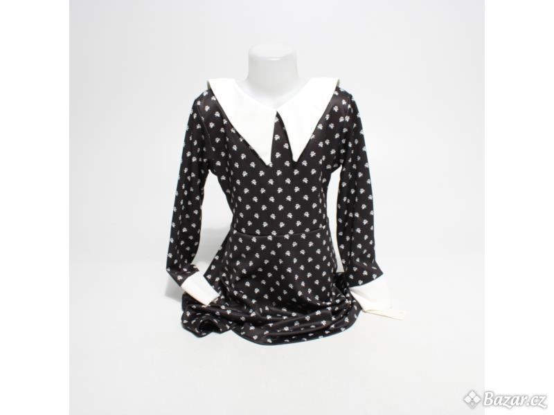 Dívčí šaty New Collection černobílé