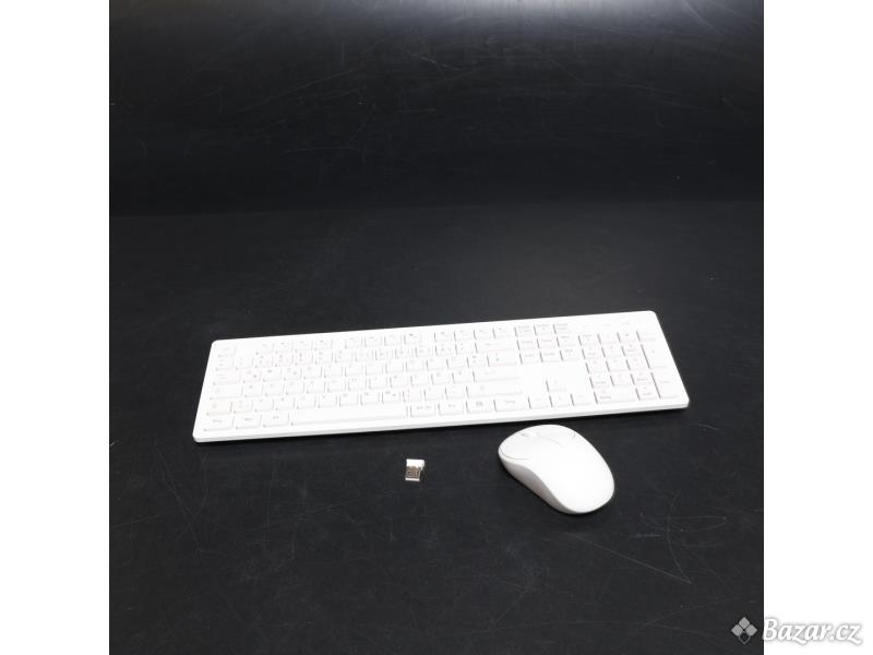 Set klávesnice a myši WisFox Office, bílý