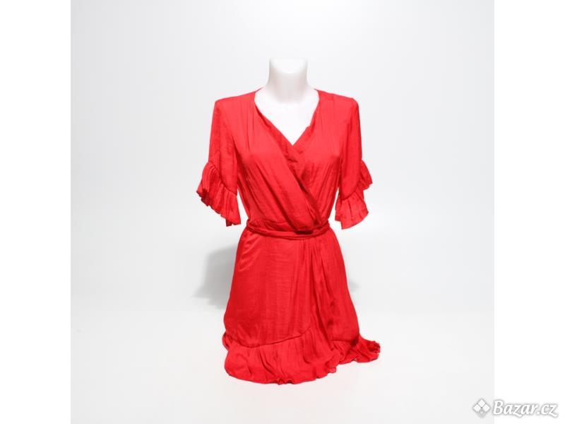 Dámské červené šaty Oshyos, vel. S