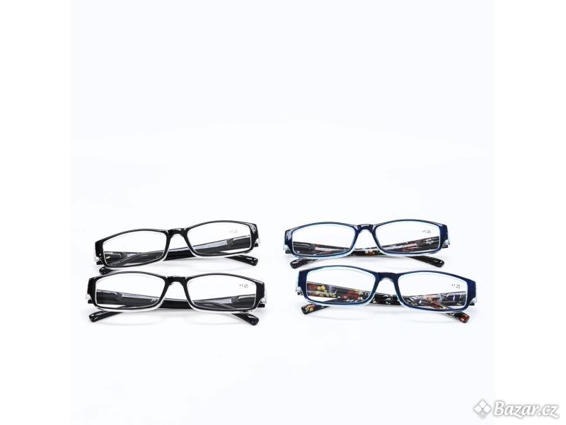 Brýle na čtení JM 4 kusy 4.0x