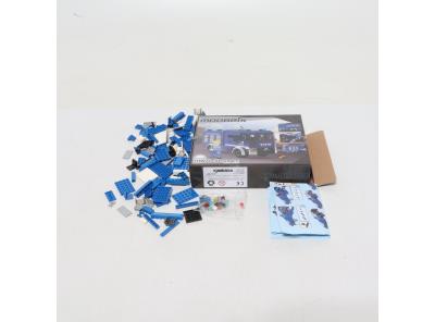 Stavebnice Modbrix modrá plastová auto