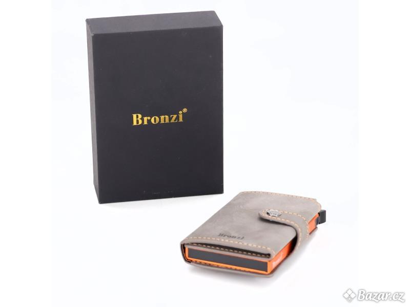 Šedá pánská peněženka Bronzi s RFID