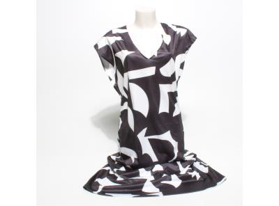 Dámské šaty černobílým vzorem 