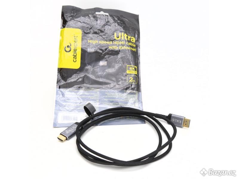 HDMi kabel IUKUS 8K černý opletený