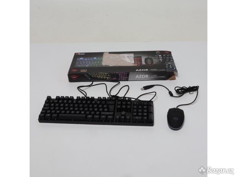 Podsvícená klávesnice Trust GXT 838 s myší