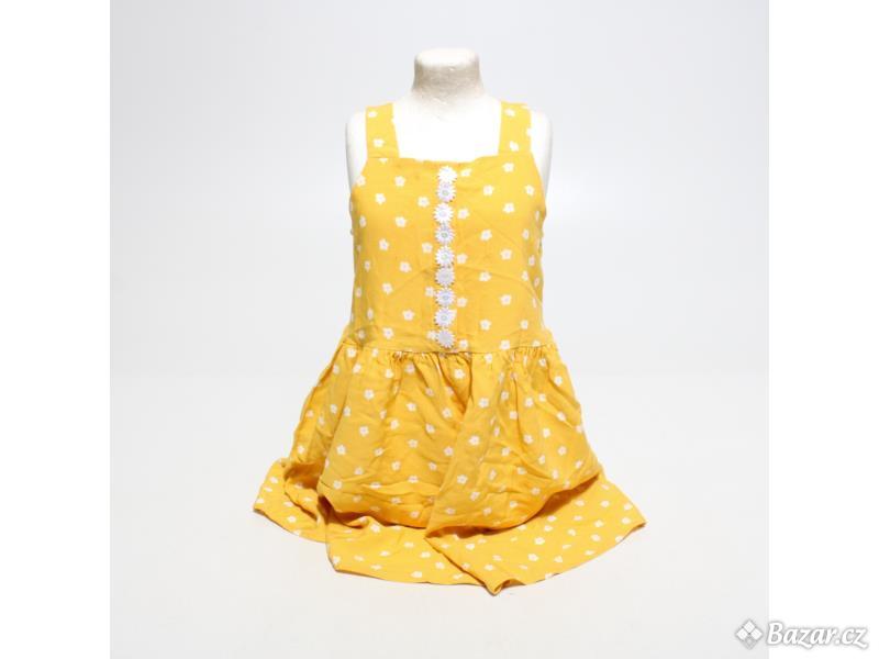 Dívčí šaty F&F kids vel.116 žluté