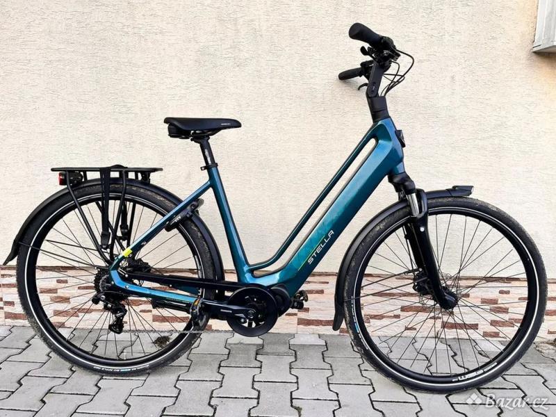 200 km !!! DUTCH E-Bike: Holandské elektrokolo STELLA, Shimano E5000, 250 W, 40 Nm, 504 Wh/14 Ah, 53
