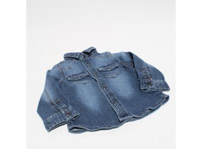 Dětská džínová bunda vel. 74 (6-9 měsíců)