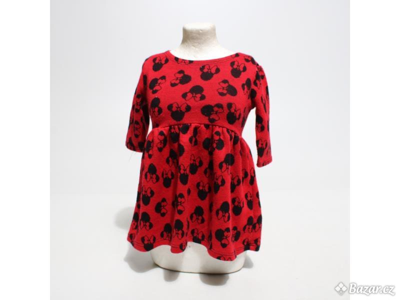 Dívčí šaty černočervené vel. 80