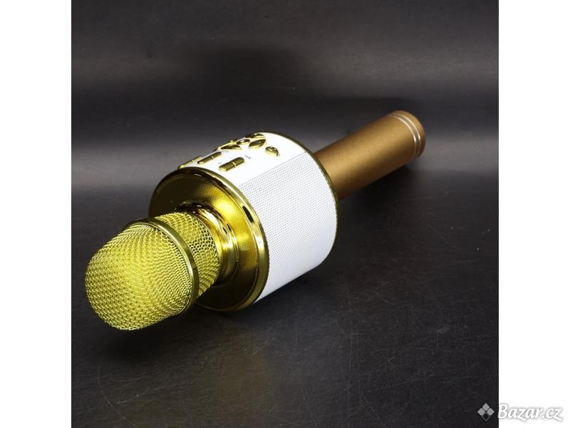 Mikrofon na karaoke BONAOK zlatý 4 v 1