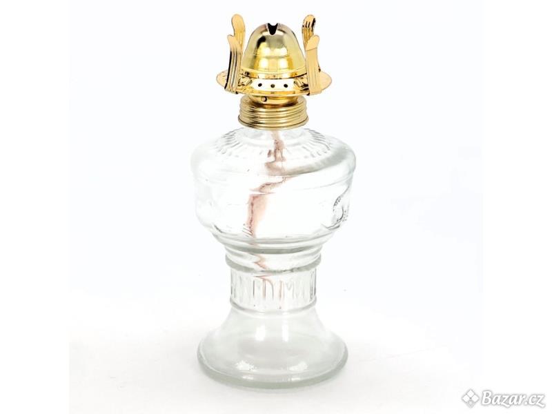 Petrolejová lampa Ycxydr 32 cm, skleněná