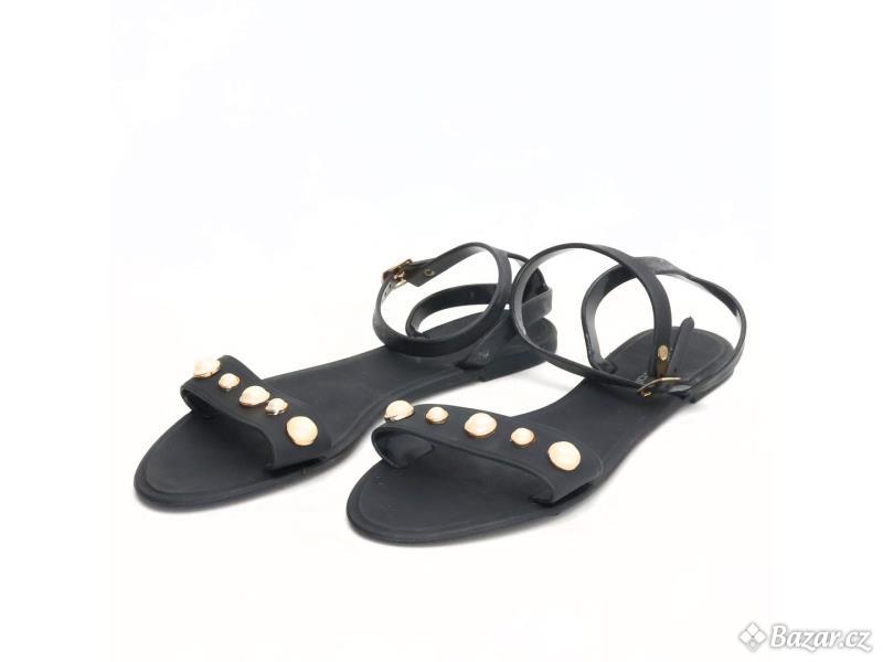 Dámské černé sandále Glam Walk 38