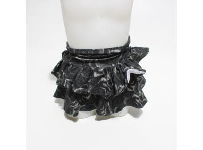 Dívčí sukně černá s motivem řúží