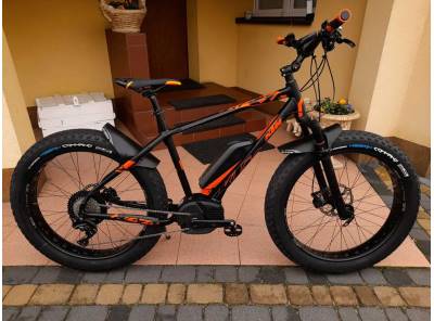 5000 FATBIKE E-Bike: Elektrokolo KTM Fat bike, 50 km /h speedbox, bateria KTM 120 cyklů, DEORE XT 