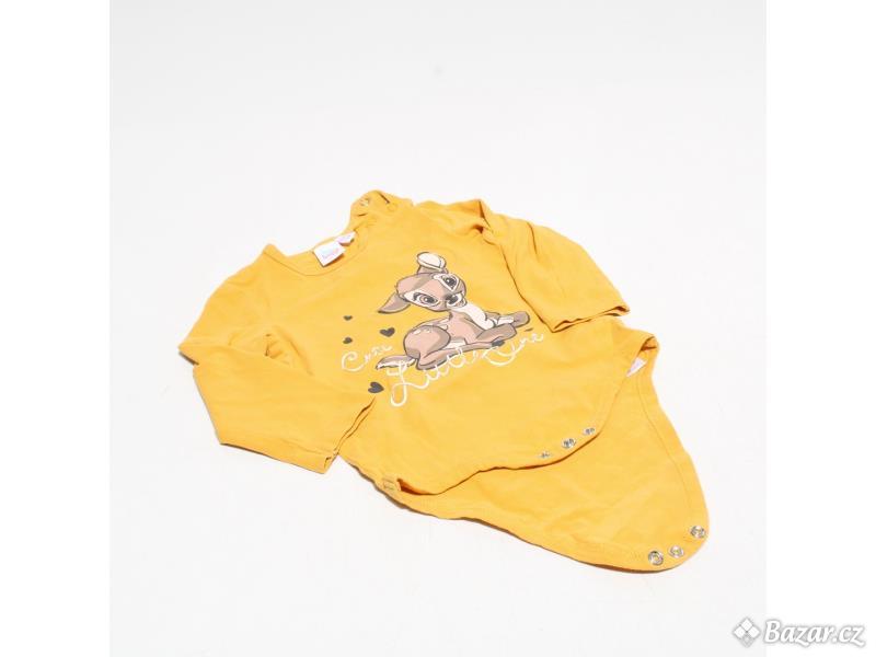 Dětské body Disney baby žluté vel.74