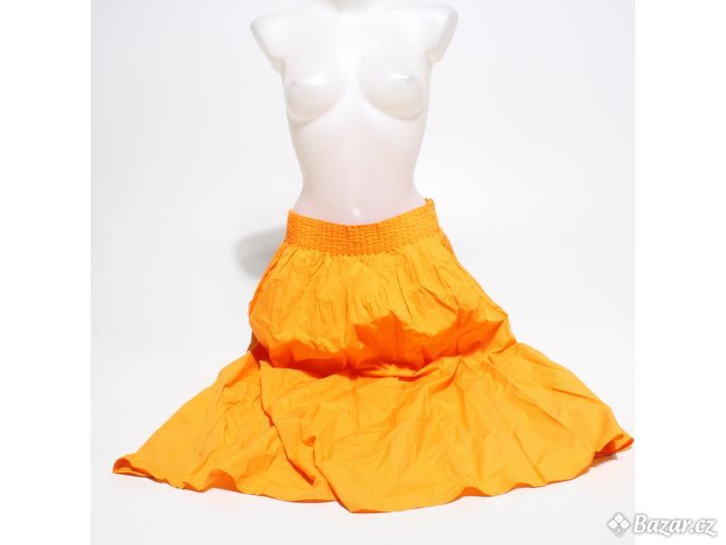 Dámská dlouhá sukně s.Oliver oranžová