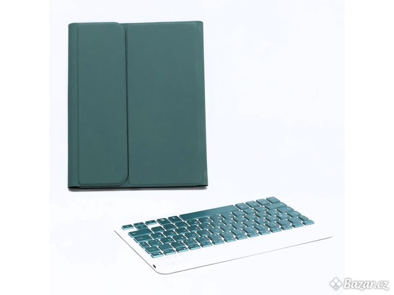 Obal s klávesnicí GOOJODOQ iPad 10 zelený
