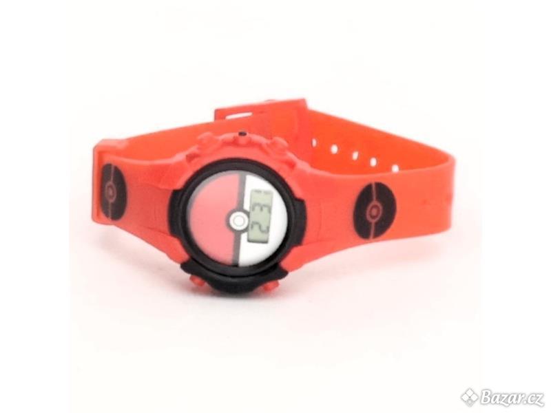 Dětské červené hodinky Pokémon POK4127