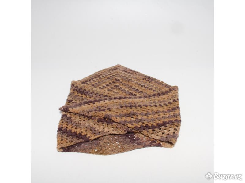 Dámský šátek 180x 46 cm Hnědý
