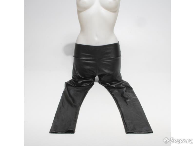 Černé dámské kalhoty z elastanu