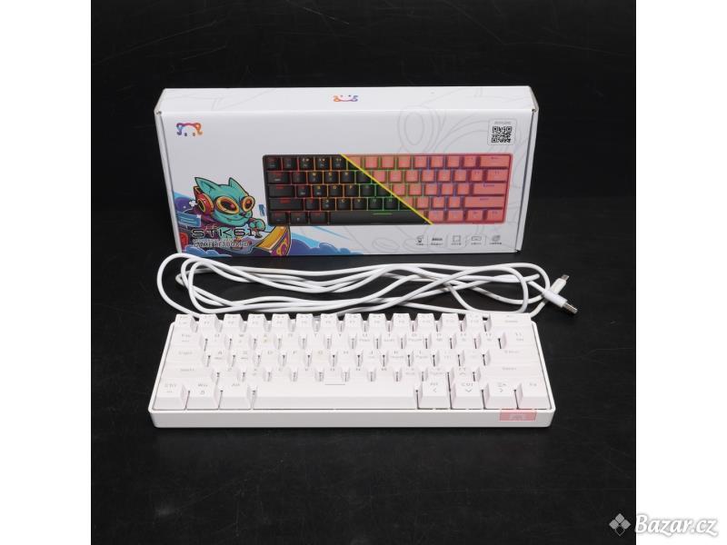Mechanická klávesnice XINMENG bílá
