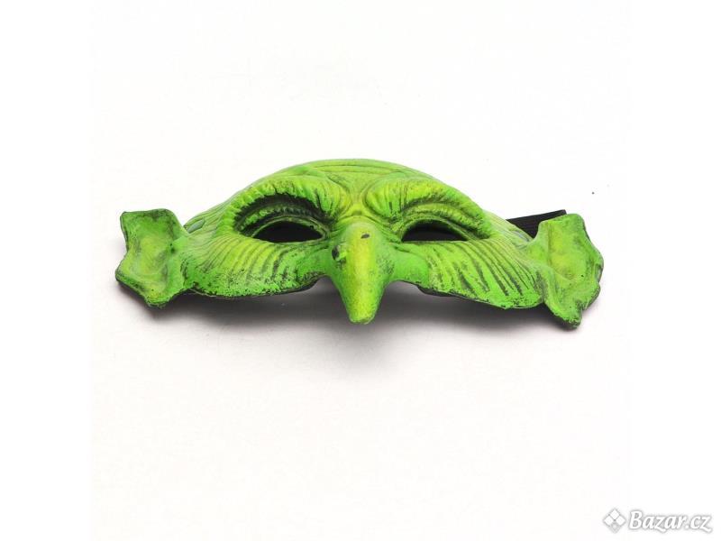 Maska TINAYAUE čarodejnice zelená