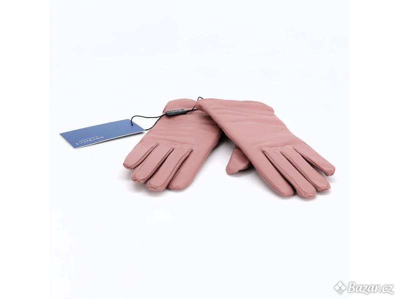 Dámské zimní kožené rukavice NOVBJECT