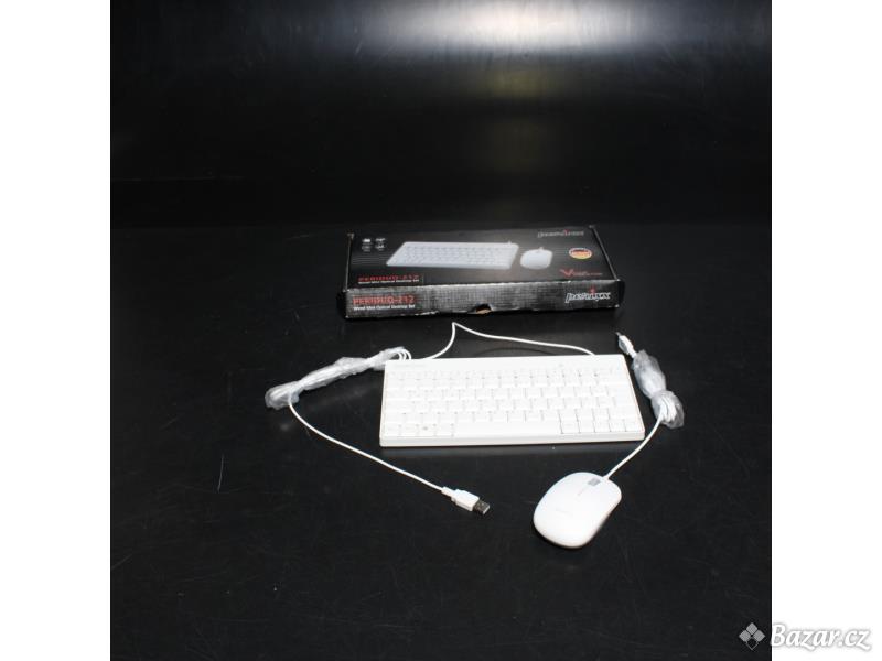 Set klávesnice a myši Perixx PERIDUO212 bílý