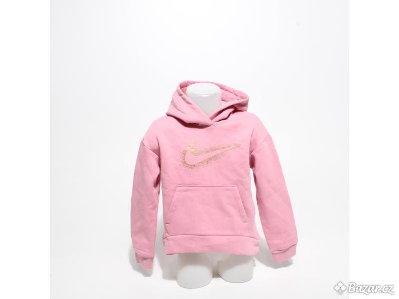 Dětská růžová mikina vel. 116 Nike