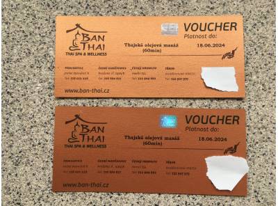 2x voucher na masáže do Ban Thai