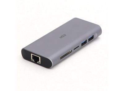 USB C Hub ESR 8v1 stříbrný