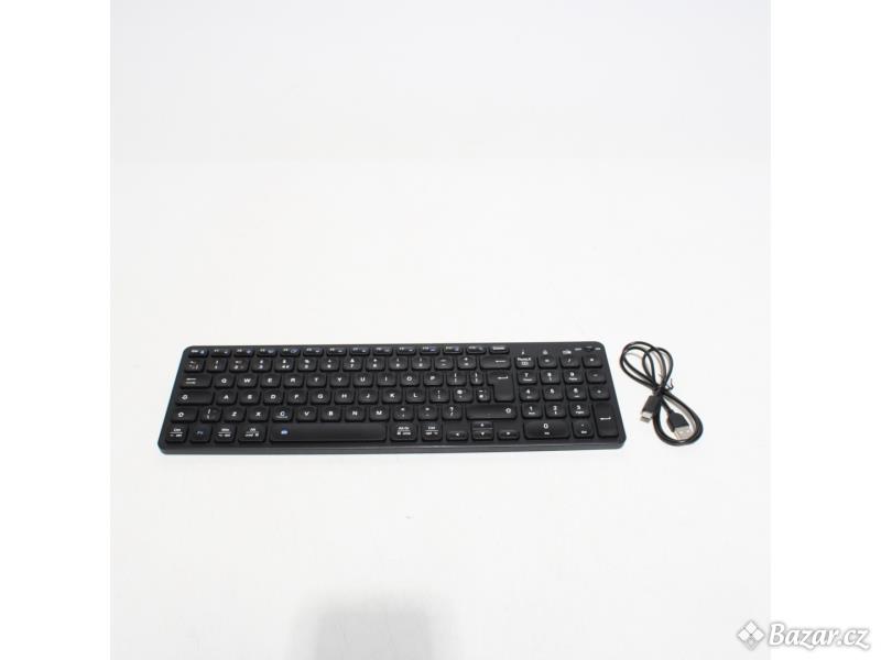 Bezdrátová černá klávesnice Omoton 