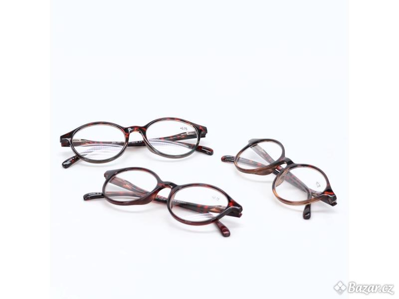 Brýle na čtení JM ST1951RC4-75 3 kusy