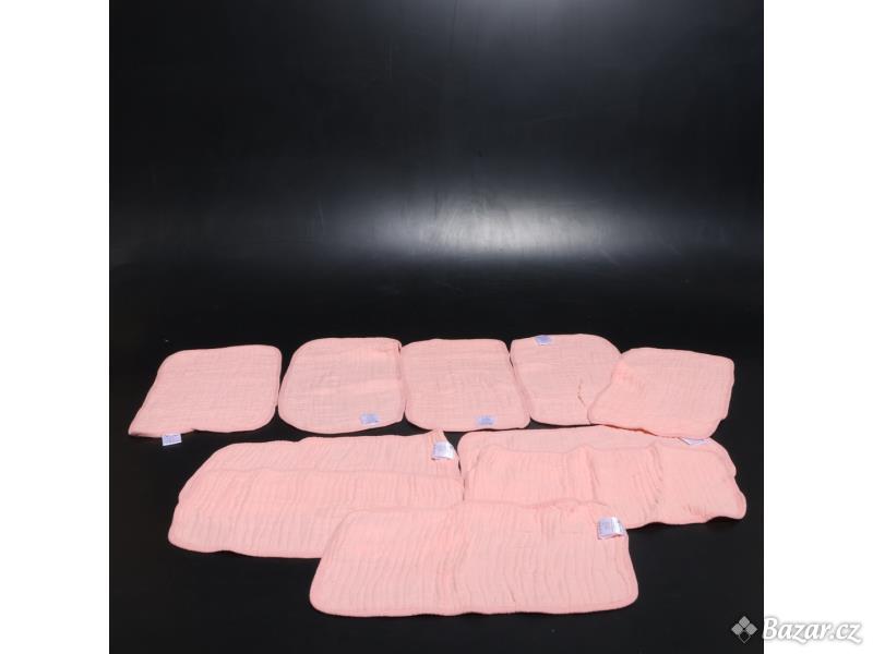 Gázové plenky růžové Yoofoss 27 x 50 cm