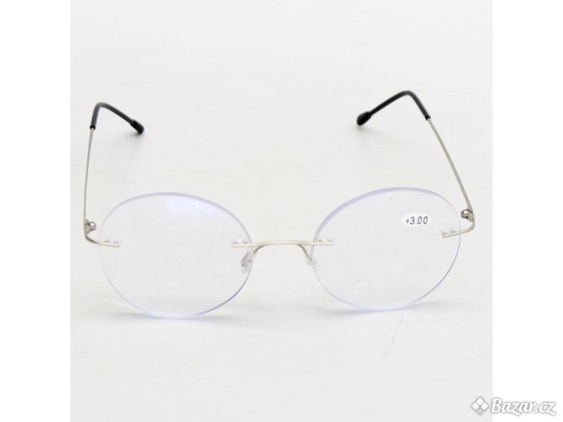 Dioptrické brýle Eyekepper kulaté + 3.00
