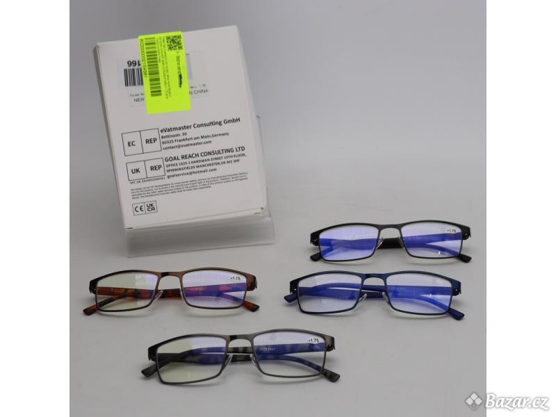 Brýle na čtení Fsread 4 kusy 13,8cm