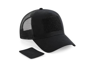 Kšiltovka Beechfield Patch Snapback Trucker - černá