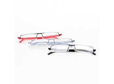 Přenosné brýle na čtení MMOWW 3 ks + 2,5