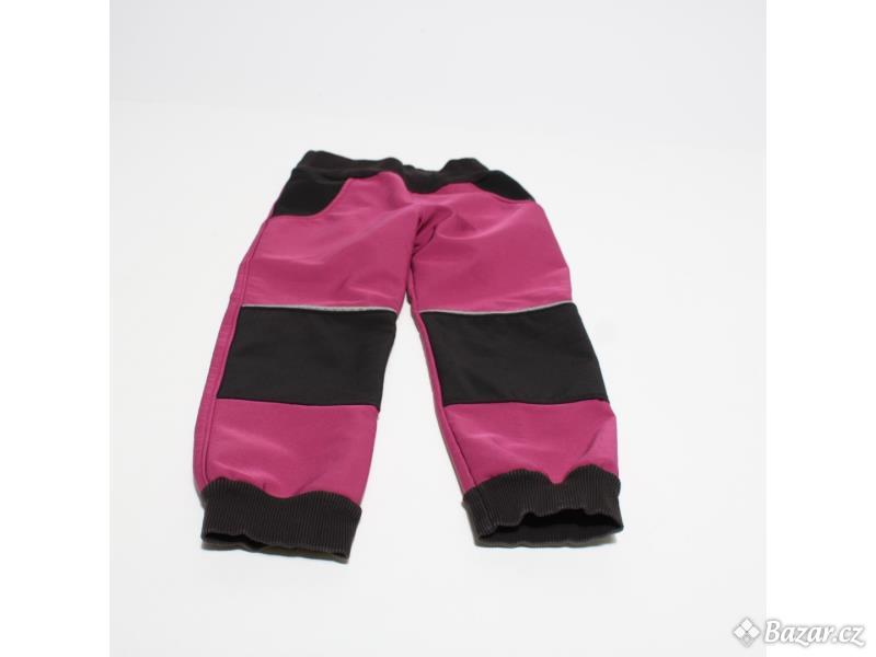 Dětské tepláky černorůžové 47 cm nohavice