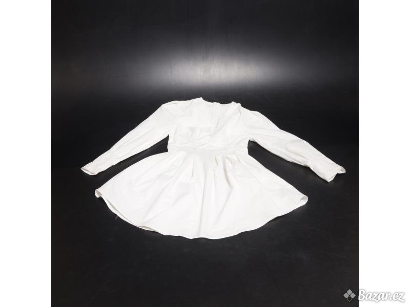 Dámské bílé elegantní šaty