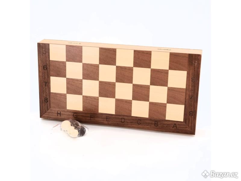 Šachová hra ze dřeva GrowUpSmart 