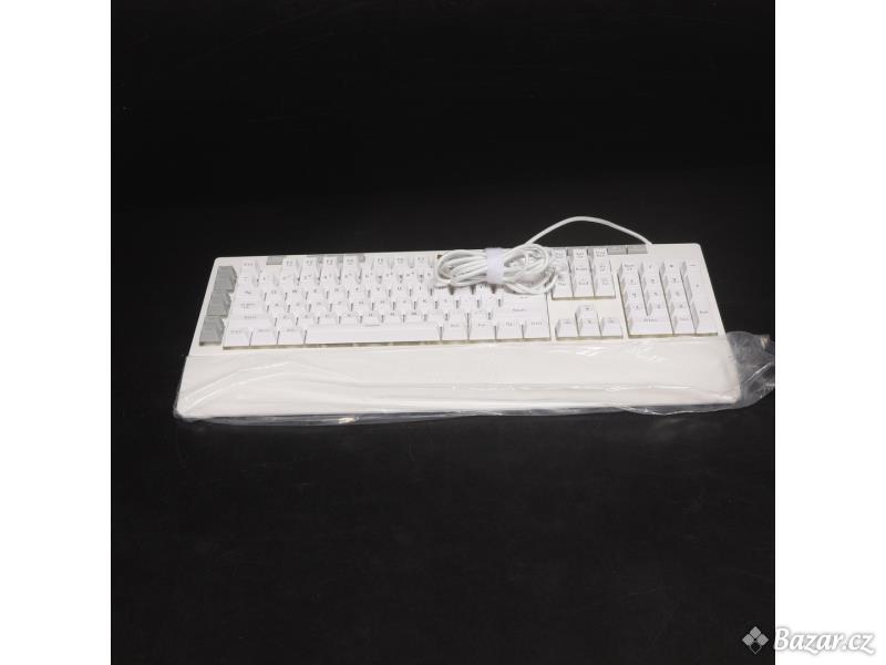 Herní klávesnice Redragon ‎K512 Shiva bílá