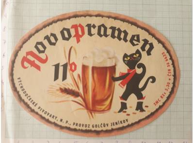  Novopramen 11 - Golčův Jeníkov - pivní etiketa